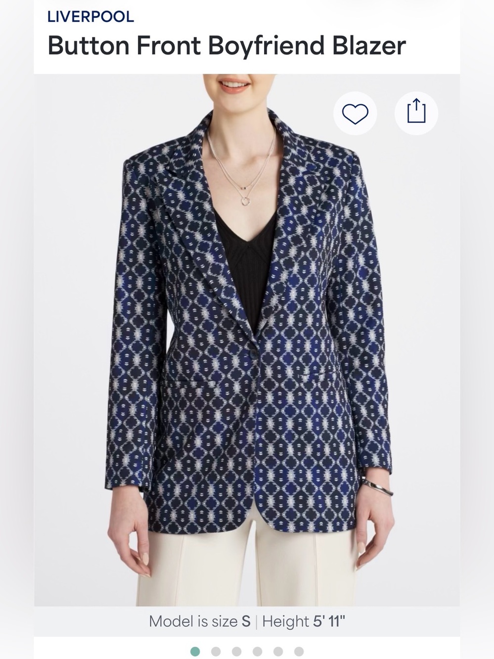 Batik Navy Liverpool blazer
